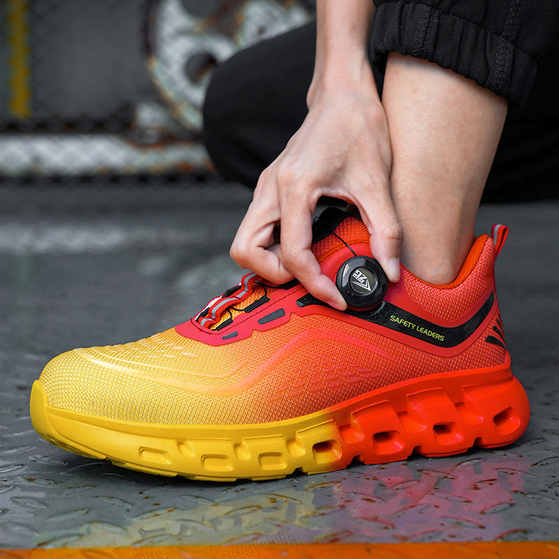 Scarpe antinfortunistiche Fanmalls S3 con puntale in acciaio e fibbia girevole