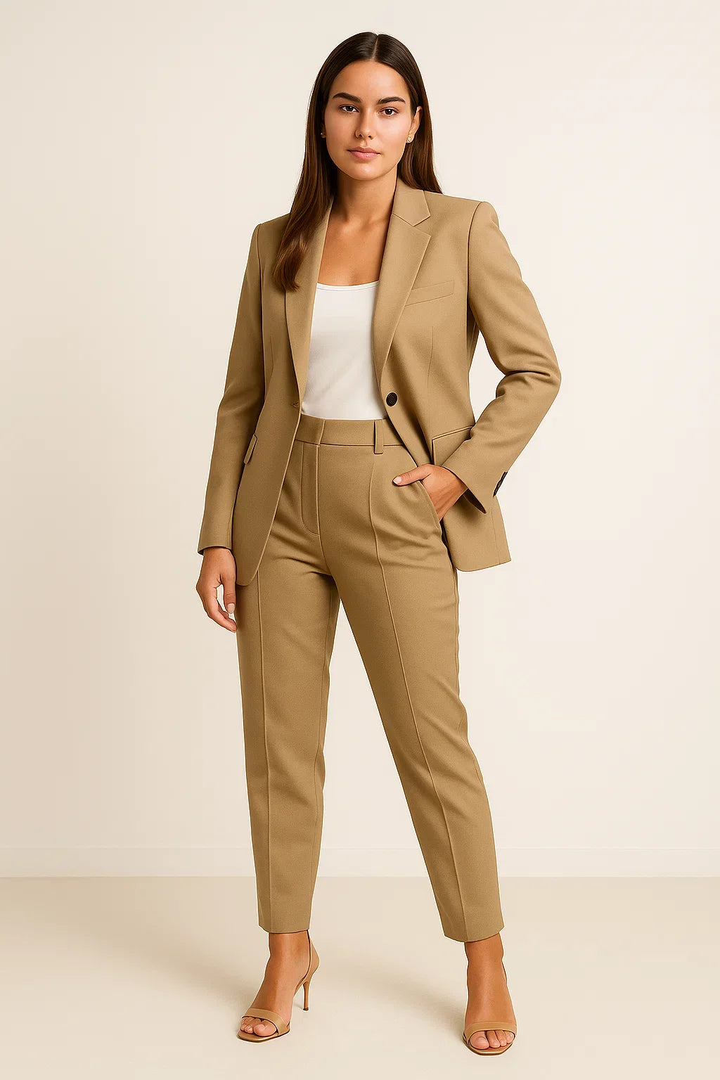 Elegante tailleur pantalone da donna