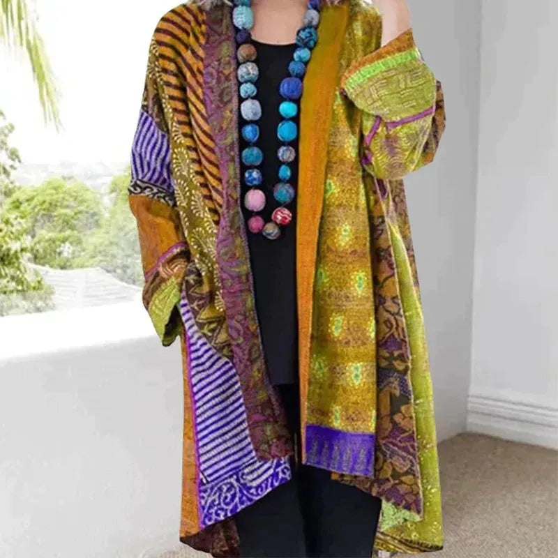 Cappotto colorato e alla moda